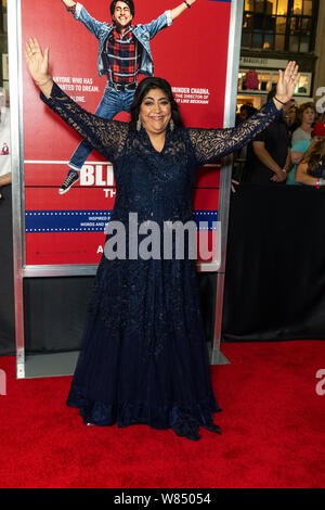Asbury Park, NJ - 7. August 2019: gurinder Chadha besucht Premiere von 'Im Licht' bei Paramount Theater Blind Stockfoto
