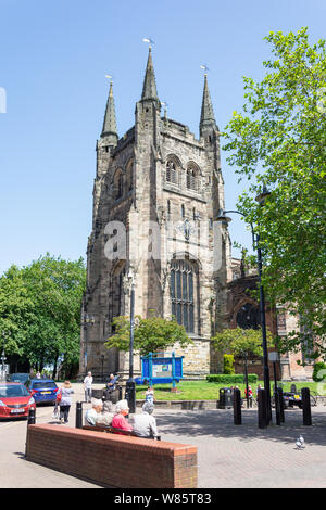 Die Pfarrkirche St. Editha, St Editha ist in der Nähe, Tamworth, Staffordshire, England, Vereinigtes Königreich Stockfoto