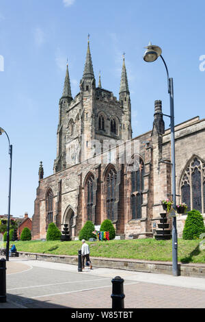 Die Pfarrkirche St. Editha, St Editha ist in der Nähe, Tamworth, Staffordshire, England, Vereinigtes Königreich Stockfoto