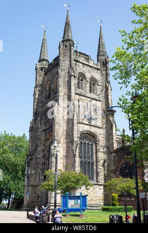 Die Pfarrkirche St. Editha, St Editha ist in der Nähe, Tamworth, Staffordshire, England, Vereinigtes Königreich Stockfoto