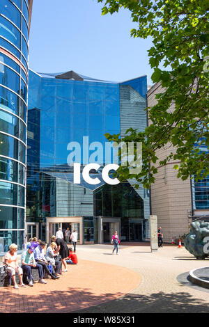 Eingang zum ICC & Symphony Hall, Westside Bezirk, Birmingham, West Midlands, England, Großbritannien Stockfoto