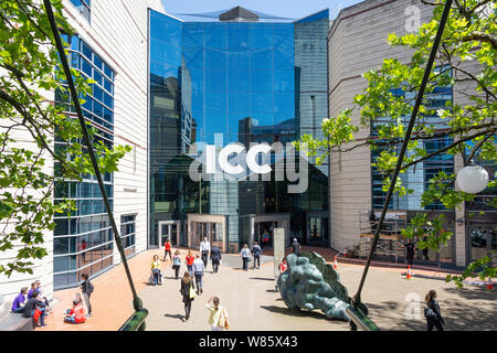 Eingang zum ICC & Symphony Hall, Westside Bezirk, Birmingham, West Midlands, England, Großbritannien Stockfoto