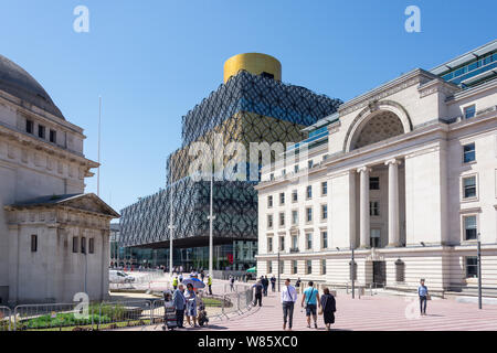 Die Bibliothek von Birmingham, Baskerville Haus und die Halle der Erinnerung, Cententary Square, Birmingham, West Midlands, England, Großbritannien Stockfoto