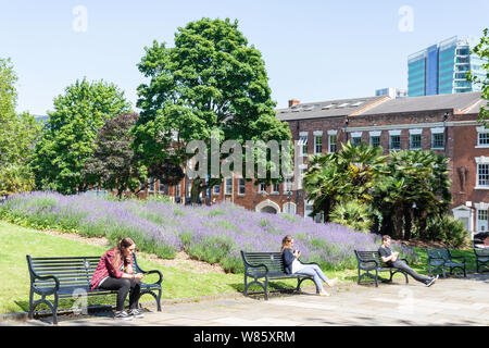 Die St Paul's Square, Jewellery Quarter, Birmingham, West Midlands, England, Großbritannien Stockfoto