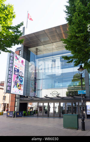 Birmingham Hippodrome Theatre, Hurst Straße, Südseite, Birmingham, West Midlands, England, Vereinigtes Königreich Stockfoto