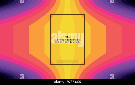 Abstrakte farbenfrohe Center stripe Design Deko Artwork, Element der Kunst für den Druck, die Überschrift. Verwenden Sie für Ad, Poster, Vertrieb, Template Design. Stock Vektor