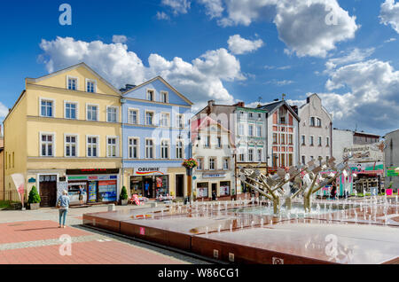 Bytow, Provinz Pommern, Polen, ger.: butow. Marktplatz. Stockfoto