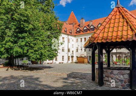 Bytow, Provinz Pommern, Polen, ger.: butow. 14.Burg des Deutschen Ordens. Stockfoto