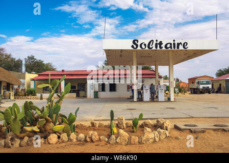 Solitaire Tankstelle in der Nähe des Namib-Naukluft-Nationalpark in Namibia Stockfoto