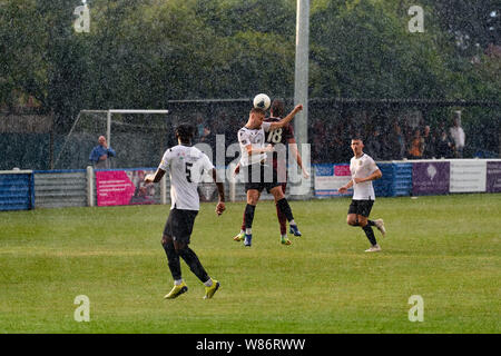 Hungerford Stadt vs Slough Stadt FC am Bulpit Lane, Newbury, Berkshire, England am Dienstag, 06. August 2019. Foto: Philip J.A Benton Stockfoto