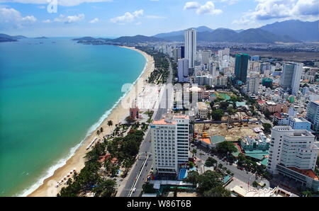 Panorama von Nha Trang, Vietnam Stockfoto