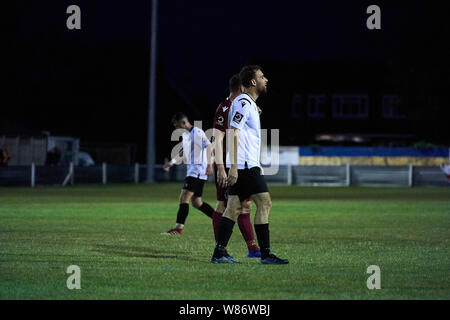 Hungerford Stadt vs Slough Stadt FC am Bulpit Lane, Newbury, Berkshire, England am Dienstag, 06. August 2019. Foto: Philip J.A Benton Stockfoto