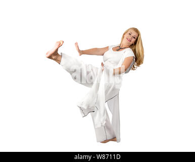 Bild Portrait einer schönen Erwachsenen blonde Frau Stockfoto