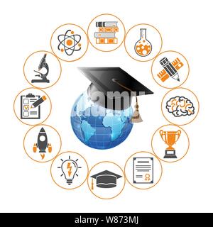 Online-Bildungskonzept Stock Vektor