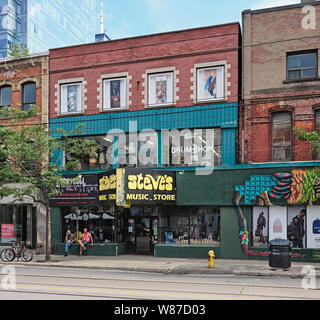 Queen Street West Spadina Avenue in Toronto Stockfoto