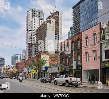 Queen Street West Spadina Avenue in Toronto Stockfoto