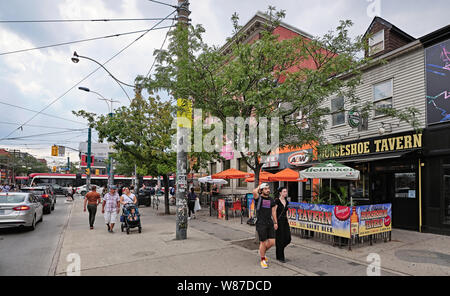 Queen Street West Spadina Avenue in Toronto Stockfoto