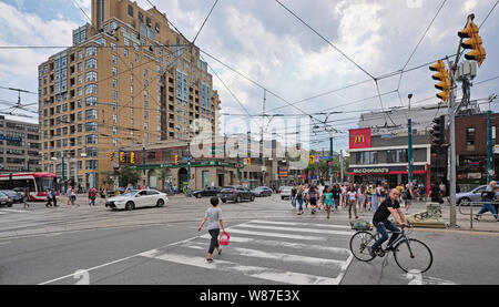 Queen Street West Spadina Avenue in Toronto Stockfoto