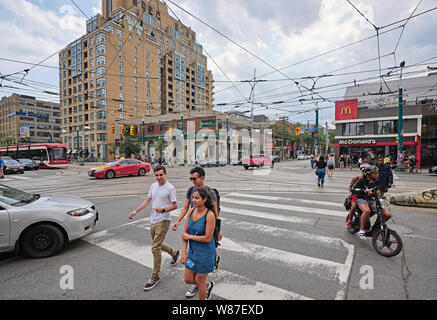 Queen Street West Spadina Avenue in Toronto Stockfoto