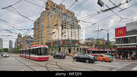 Queen Street West Spadina Avenue in Toronto Stockfoto