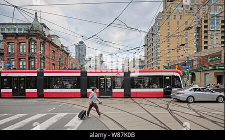 Queen Street West Spadina Avenue in Toronto Stockfoto
