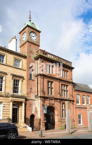 Tullie House Museum und Kunstgalerie, Castle Street, Carlisle, Stadt Carlisle, Cumbria, England, Vereinigtes Königreich Stockfoto