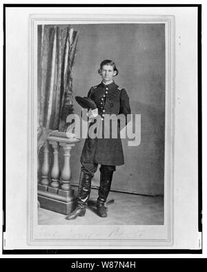 2 Leutnant Albert Sidney Smith, Union Officer, full-length Portrait, stehend, nach vorne/T.M. Schleier des Cartes de Visite Foto Galerie, Nashville, Tenn Stockfoto