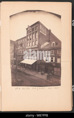3 St. Westseite, südlich von Arch St., 1868 Stockfoto