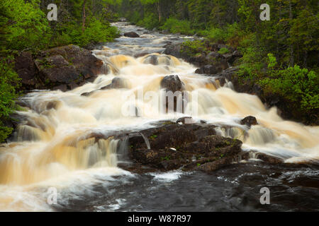 Triple fällt, St. Anthony, Neufundland und Labrador, Kanada Stockfoto