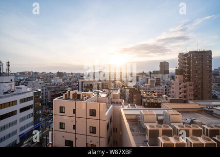 Blick auf Downtown Stadtbild in Tokio, Japan. Stockfoto