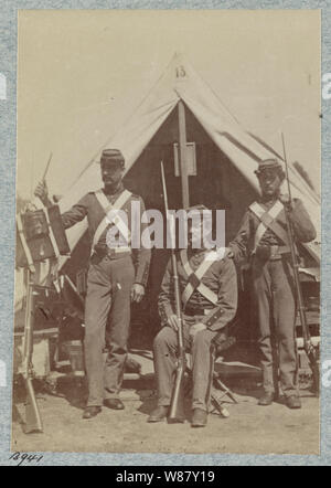 7 New York State Miliz, Camp Cameron, D.C., 1861 Stockfoto