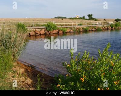 Malerische Lake Elmer Thomas, Comanche County, Oklahoma Stockfoto