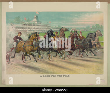 Ein Strich für die Pol Stockfoto