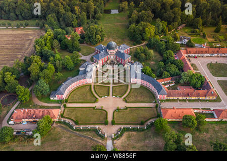 Veltrusy Mansion ist eine barocke Château in Veltrusy, Böhmen, im Bezirk Mělník der Tschechischen Republik. Die Villa ist in der Nähe von Prag Stockfoto