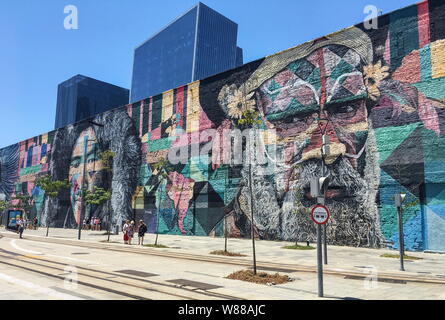 Ethnizität, Street Art, RIO DE JANEIRO Stockfoto