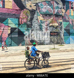 Ethnizität, WANDBILD RIO DE JANEIRO Stockfoto