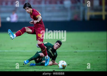 Während der Saisonvorbereitung Freundschaftsspiel zwischen AS Roma und Athletic Bilbao im Stadio Renato Kurioses, Perugia, Italien am 7. August 2019. Foto von Giuseppe Maffia. Stockfoto