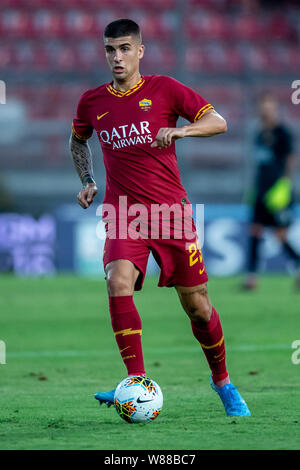 Gianluca Mancini von AS Roma während der Vorsaison Freundschaftsspiel zwischen AS Roma und Athletic Bilbao im Stadio Renato Kurioses, Perugia, Italien am 7. August 2019. Foto von Giuseppe Maffia. Stockfoto