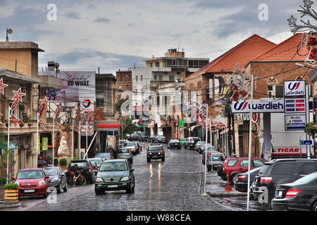 Batroun, Libanon - 04 Jan 2018. Die Straße in Batroun, Libanon Stockfoto