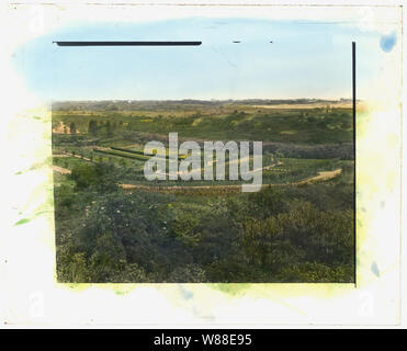 Beacon Hill House, Arthur Curtiss James House, Beacon Hill Road, Newport, Rhode Island. Gemüsegarten Stockfoto