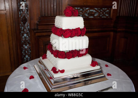 Hochzeitstorte Stockfoto
