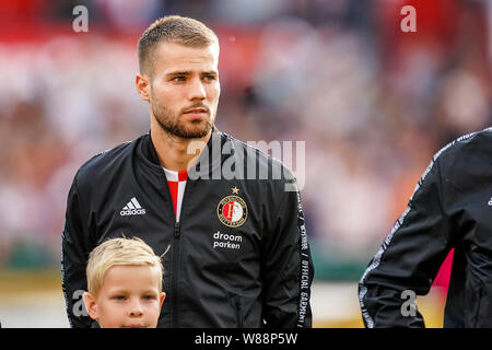 Rotterdam, Niederlande. 08 Aug, 2019. - Feyenoord Rotterdam - Dinami Tiflis, Fußball, Saison 2018/2019, Europa League, Stadion Feijenoord De Kuip, 08-08-2019, Saison 2019/2020, Bart Nieuwkoop. Credit: Pro Schüsse/Alamy leben Nachrichten Stockfoto