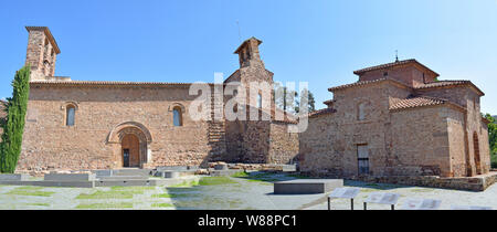 Monumentalen Komplex von Egara, Funerary Tempel von San Miguel und die Kirche von San Pedro Stockfoto