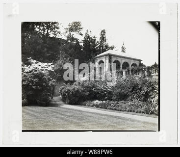 Dupont Killenworth, George Pratt Haus, Glen Cove, New York. Blick auf Tee Pavillon Stockfoto