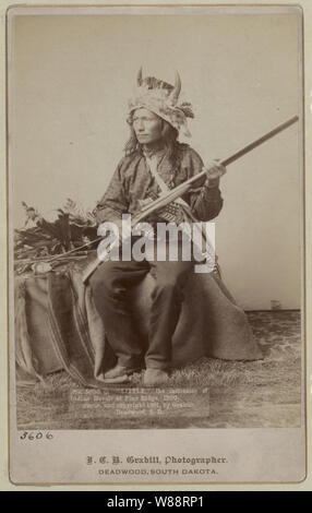 Wenig, der Anstifter des indischen Aufstands in Pine Ridge, 1890 Stockfoto