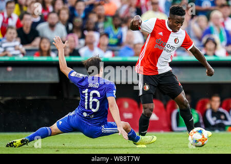 Rotterdam, Niederlande. 08 Aug, 2019. - Feyenoord Rotterdam - Dinami Tiflis, Fußball, Saison 2018/2019, Europa League, Stadion Feijenoord De Kuip, 08-08-2019, Saison 2019/2020, Renato Tapia Credit: Pro Schüsse/Alamy leben Nachrichten Stockfoto