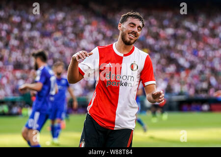 Rotterdam, Niederlande. 08 Aug, 2019. - Feyenoord Rotterdam - Dinami Tiflis, Fußball, Saison 2018/2019, Europa League, Stadion Feijenoord De Kuip, 08-08-2019, Saison 2019/2020, Orkun Kokcu Credit: Pro Schüsse/Alamy leben Nachrichten Stockfoto