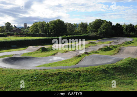 Die BMX-Bahn aus Westfaling Straße, Hereford. Stockfoto