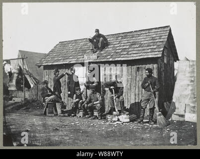Pine Cottage, Bürgerkrieg Soldaten Winter Quarters Stockfoto
