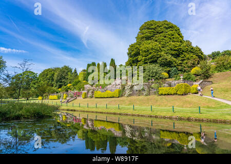 Kulisse der Gärten im St. Fagans National Museum der Geschichte in Cardiff, Wales Stockfoto